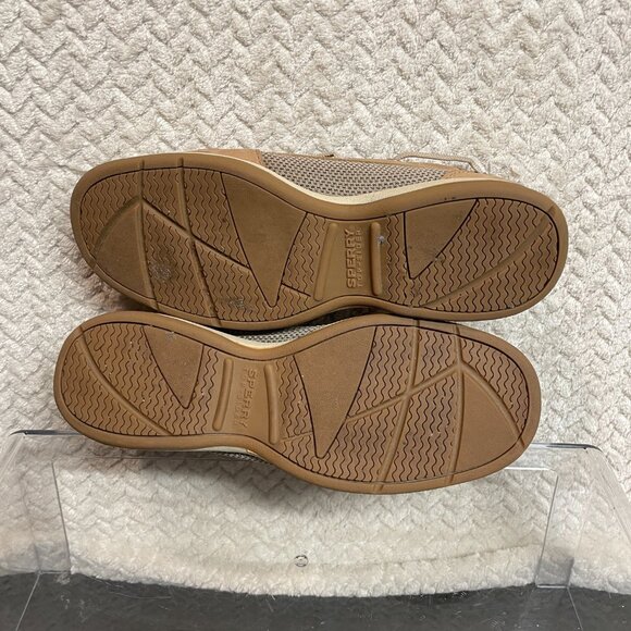 Sperry Top Sider Womens Tan Boat Shoes 2-eye Loafers size 8M Nautical Preppy - Picture 7 of 8